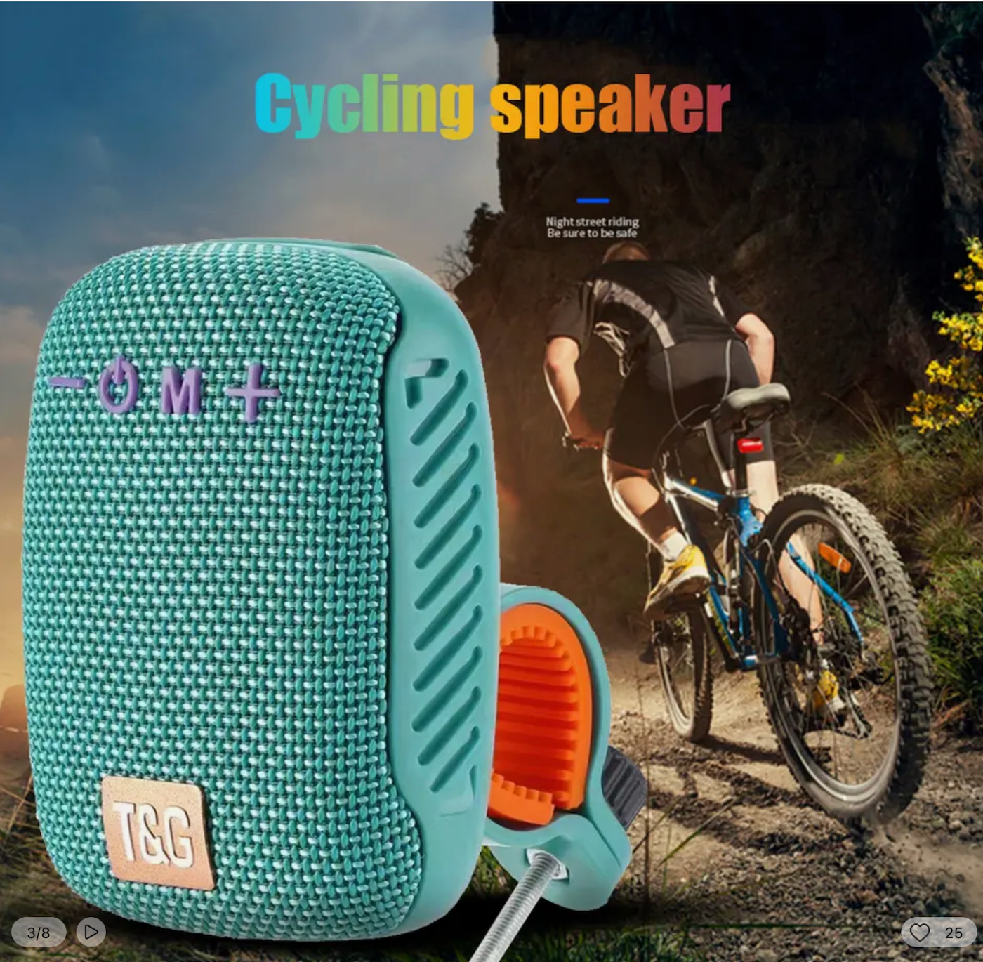 Outdoor Boombox Bicycle Stereo Bluetooth Speaker