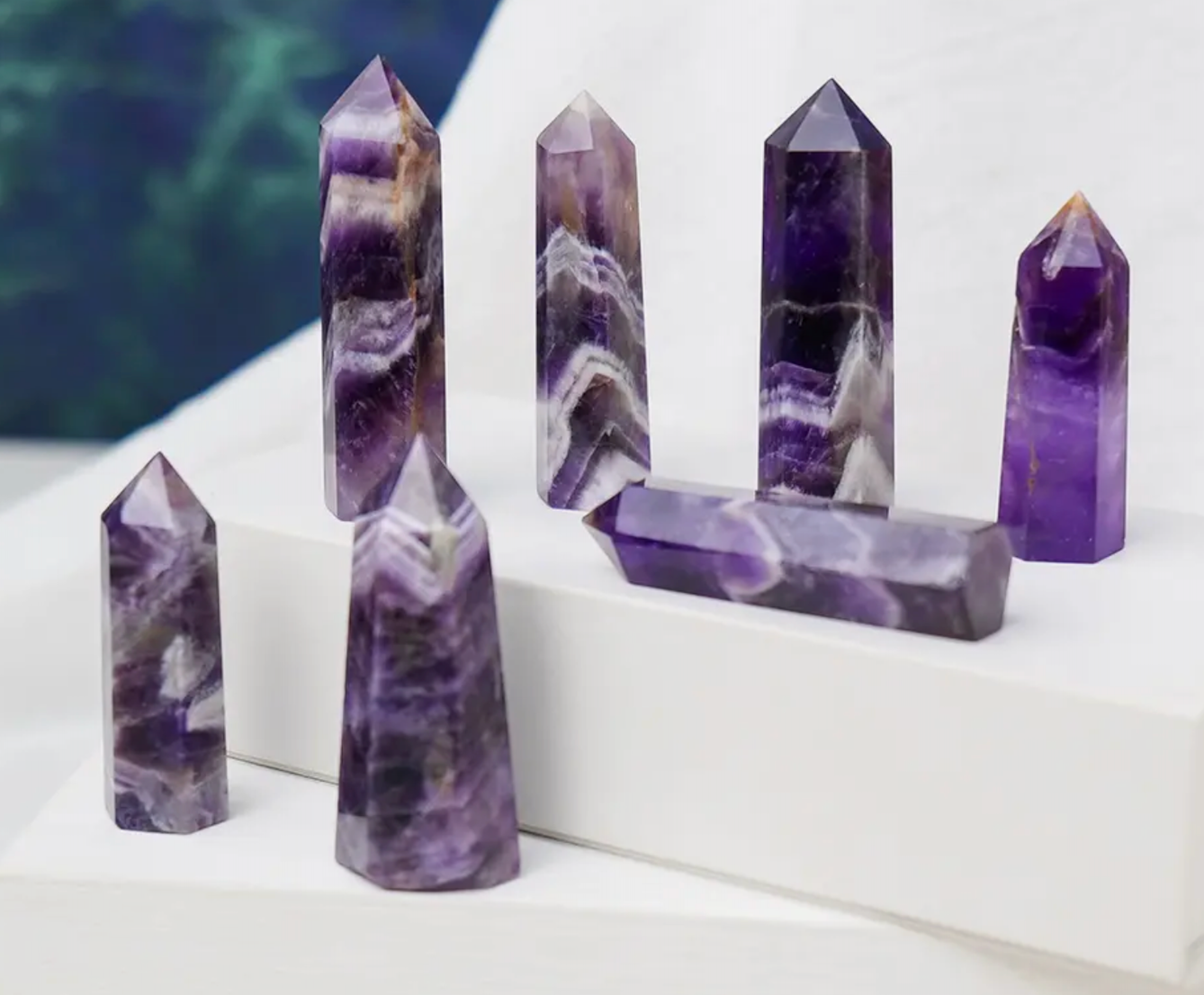 Purple Amethyst Crystal Towers 8cm